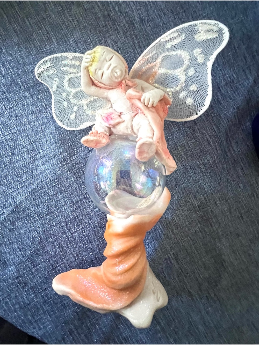 Rawcliffe Vintage Baby Bubble Fairy ‘Vermillion’ Collectible June Baby